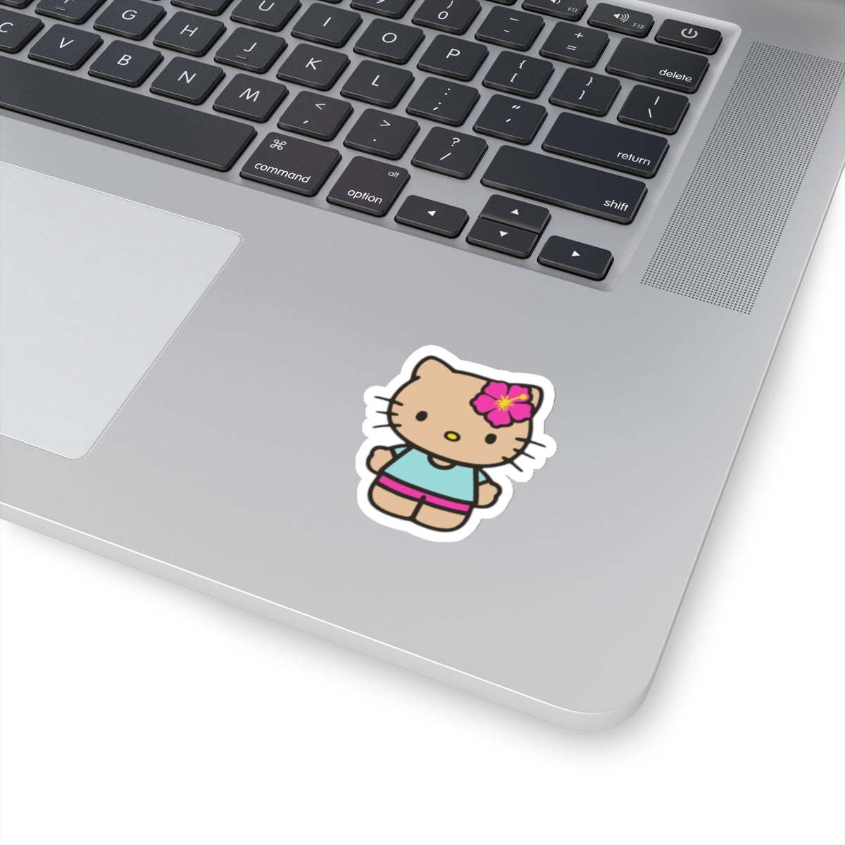 Hibiscus Kitty Sticker