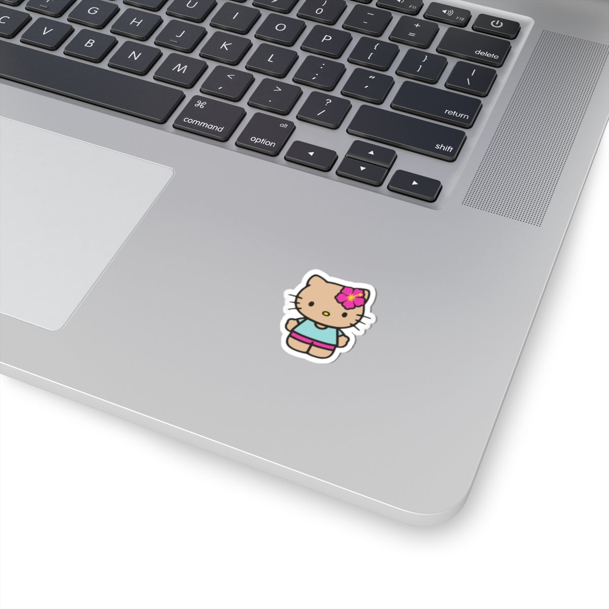 Hibiscus Kitty Sticker