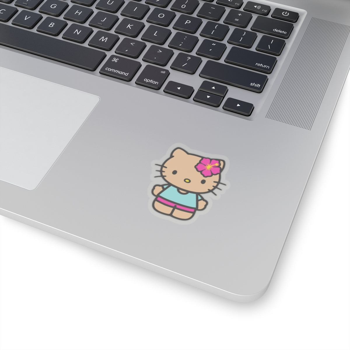 Hibiscus Kitty Sticker