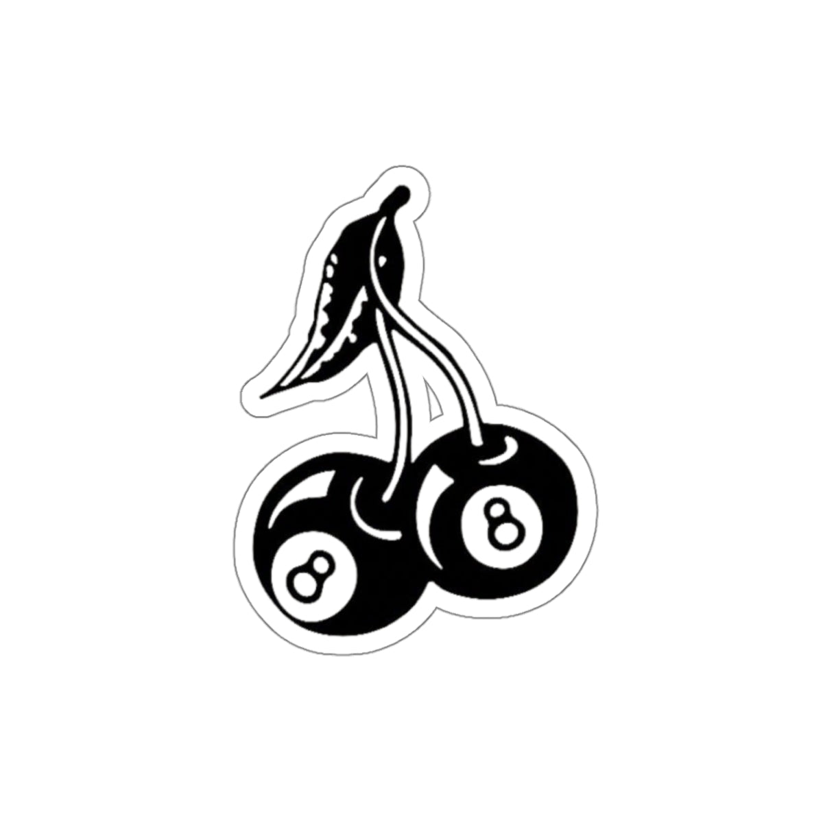 8 Ball Cherries Sticker