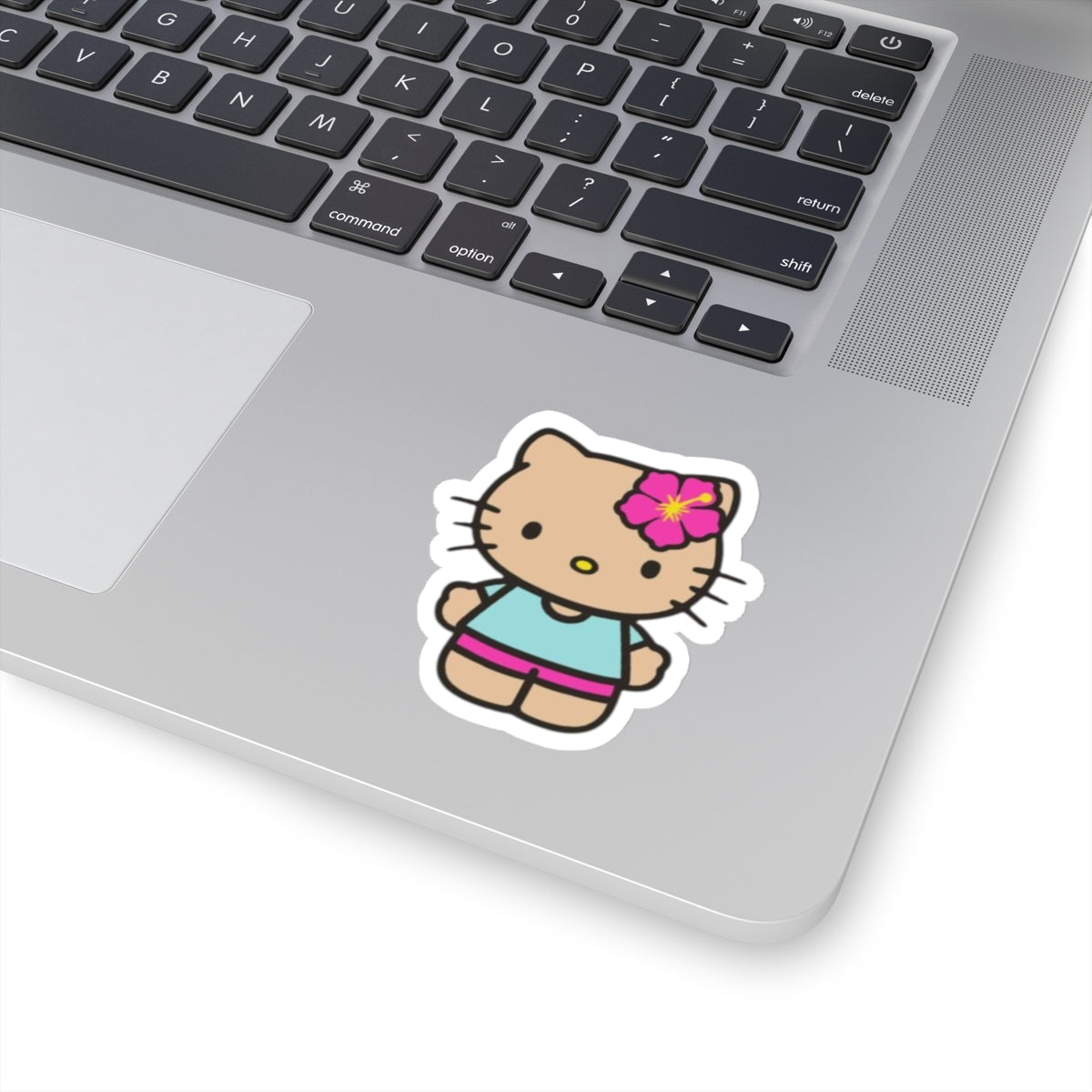 Hibiscus Kitty Sticker