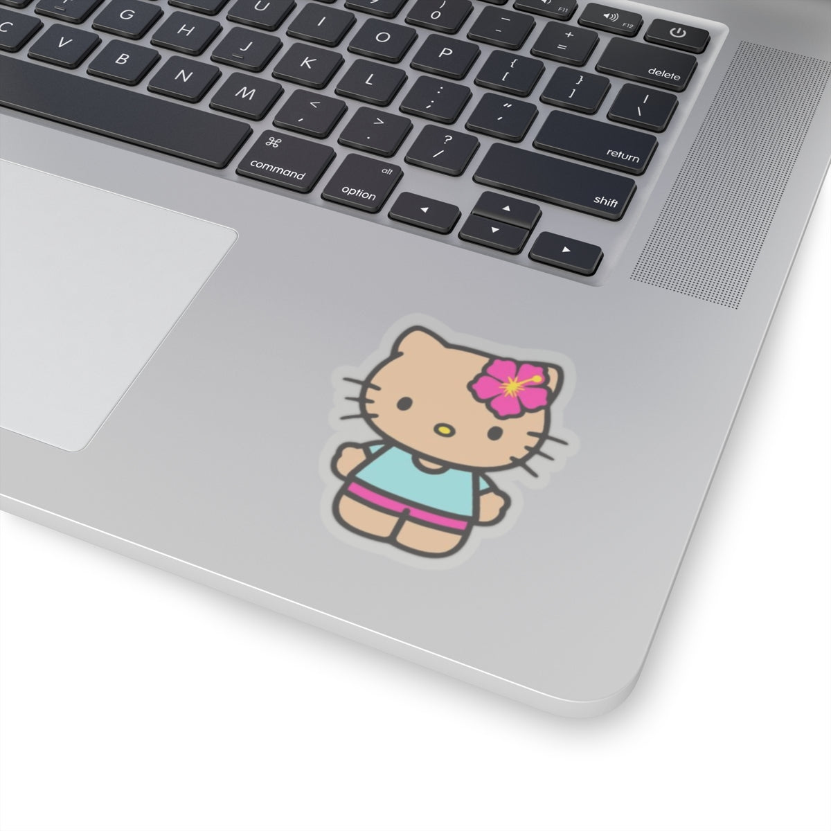 Hibiscus Kitty Sticker