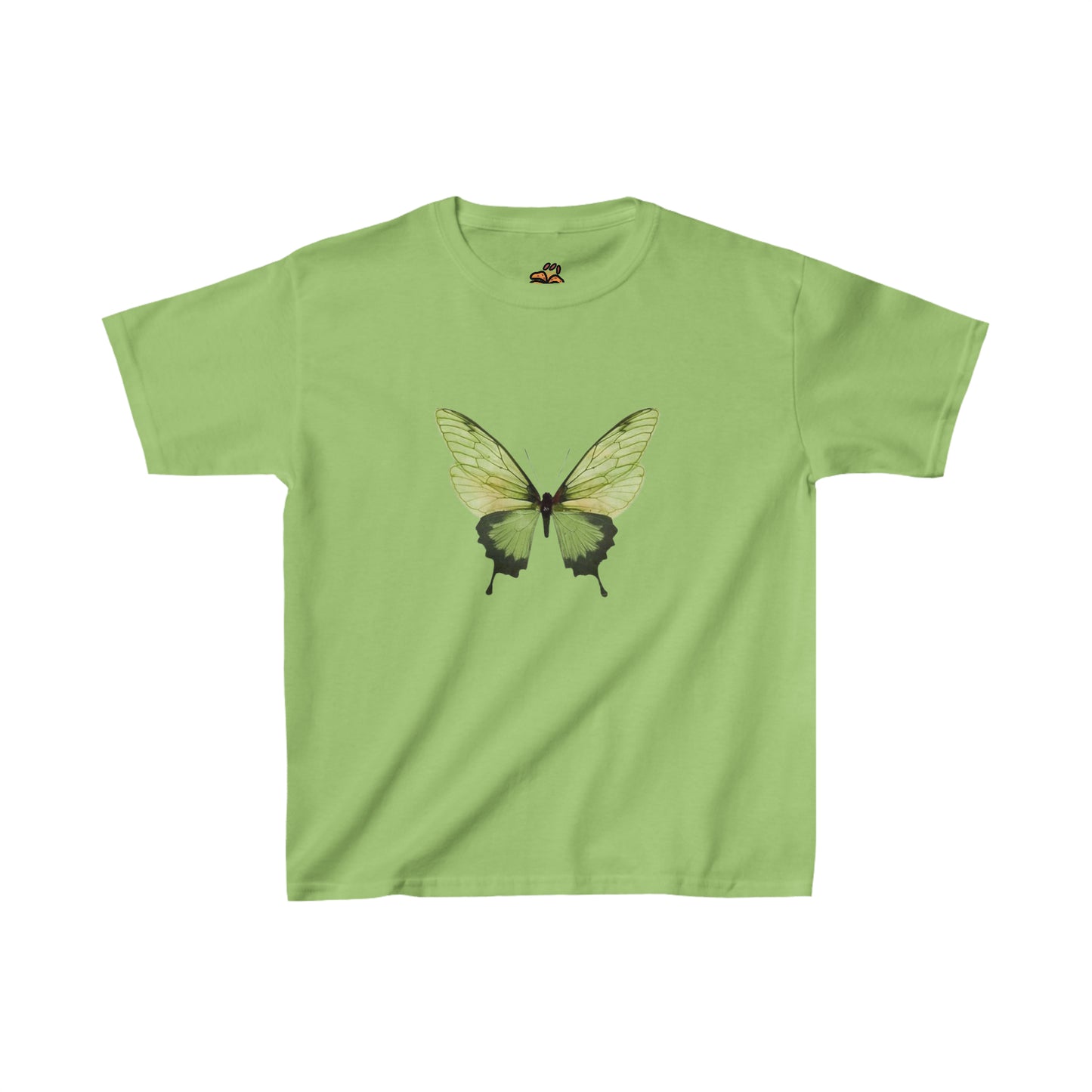 Lime Butterfly Baby Tee