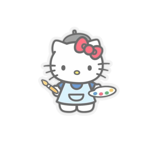 Painter Kitty Sticker